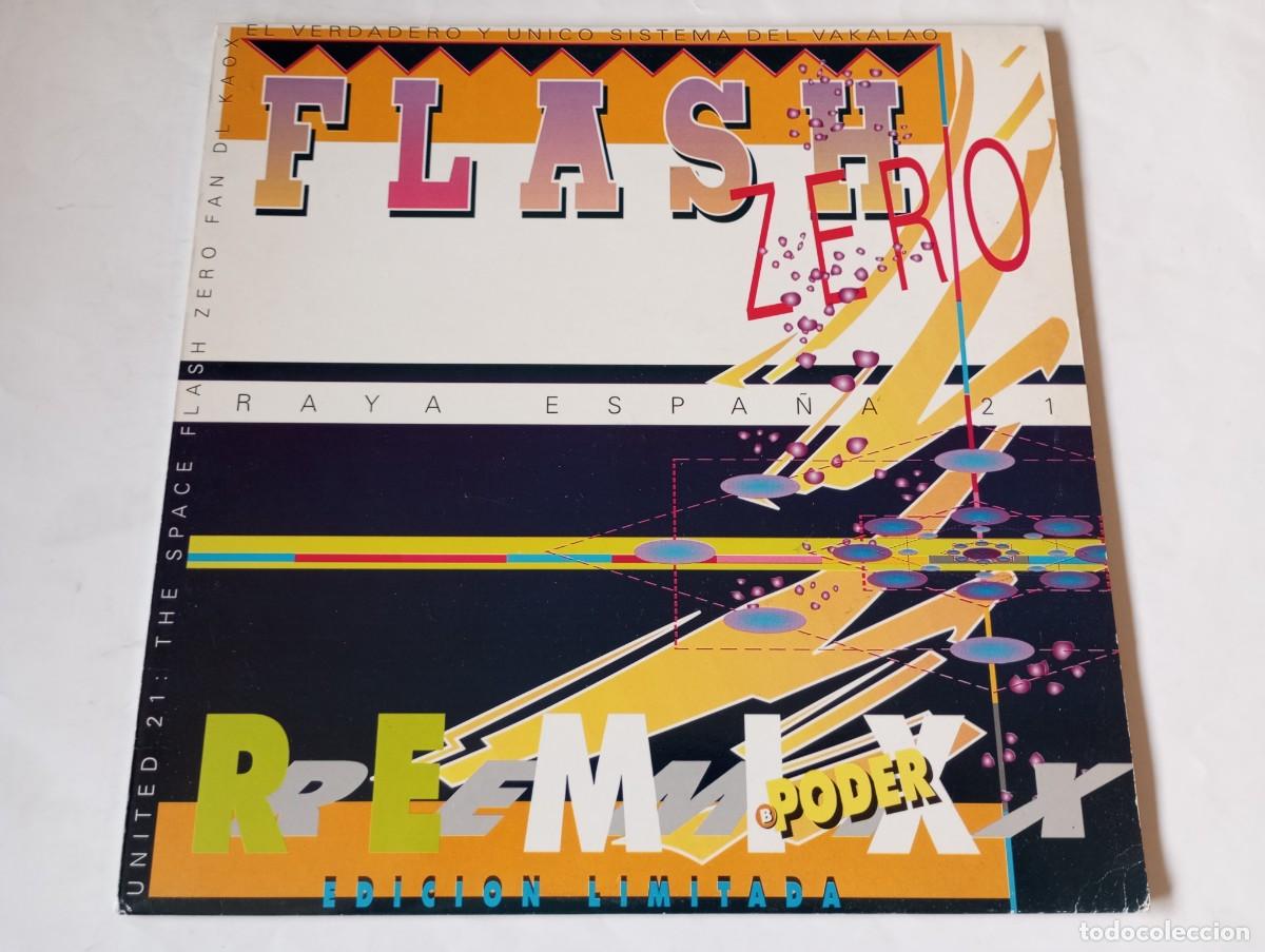 Discos de vinilo: Flash Zero &ndash; Raya Espa&ntilde;a 21 (Remix) / Poder - 1991 - Foto 1