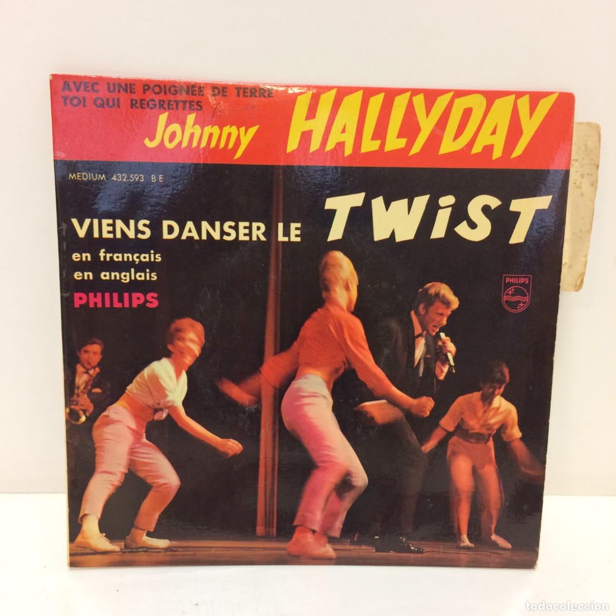 Discos de vinilo: Disco Vinilo: Johnny Hallyday - Viens danser le Twist - 432.593 BE