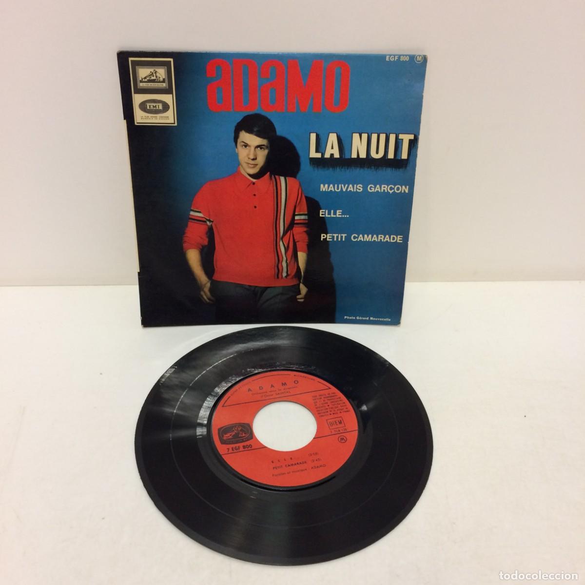 Discos de vinilo: Disco Vinilo: Adamo - La Nuit - EGF 800 - Foto 2