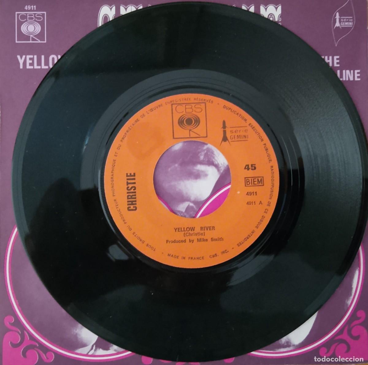 Discos de vinilo: Christie. Yellow river. Vinilo single. - Foto 3