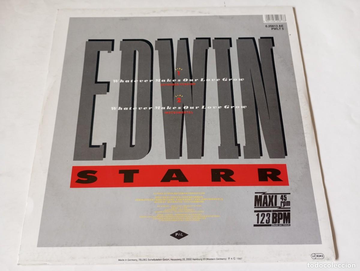 Discos de vinilo: Edwin Starr &ndash; Whatever Makes Our Love Grow - 1987 - Foto 2