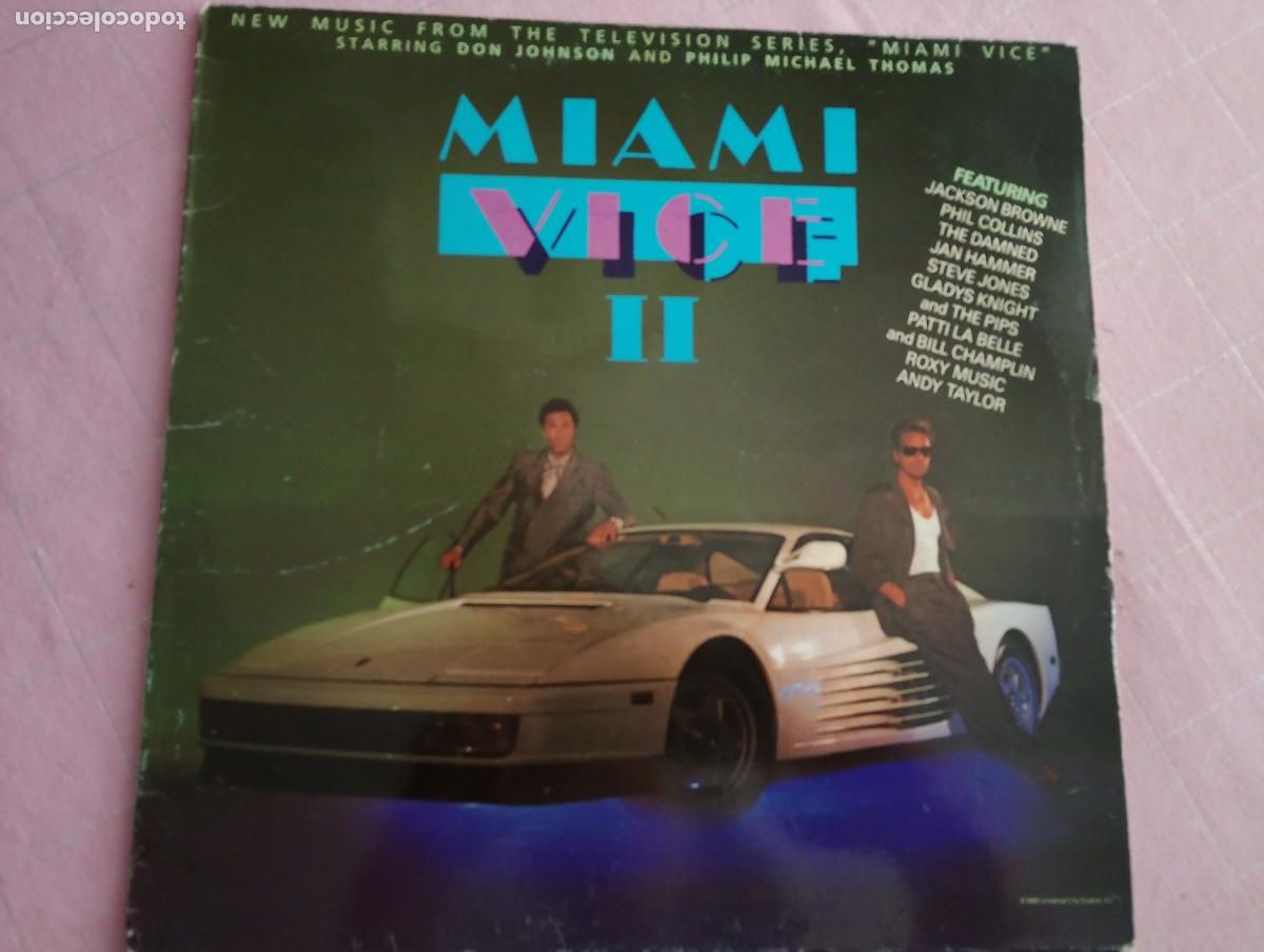 Discos de vinilo: Miami Vice II, ED espa&ntilde;ola 1986