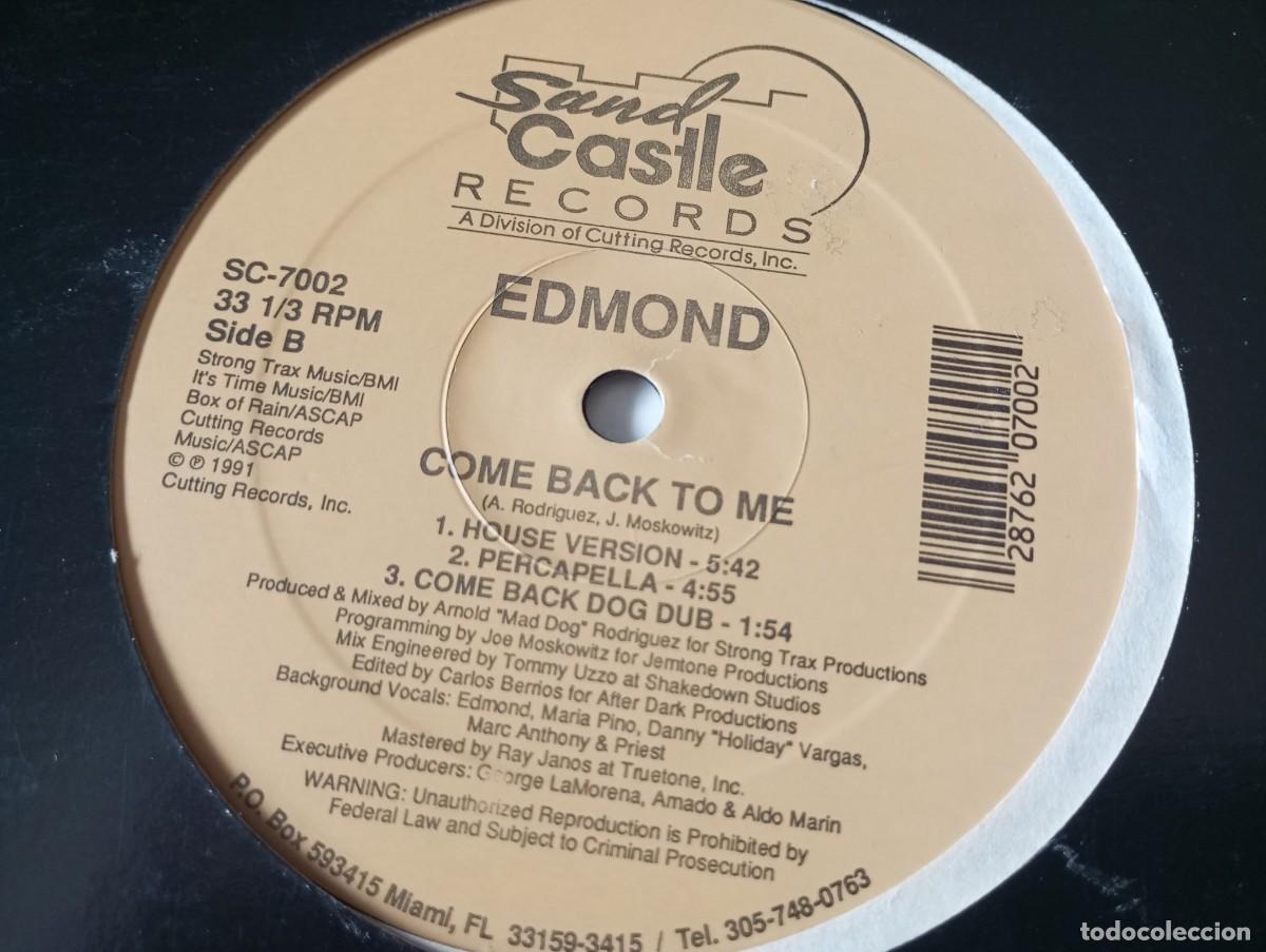 Discos de vinilo: Edmond &ndash; Come Back To Me - 1991 - Foto 2