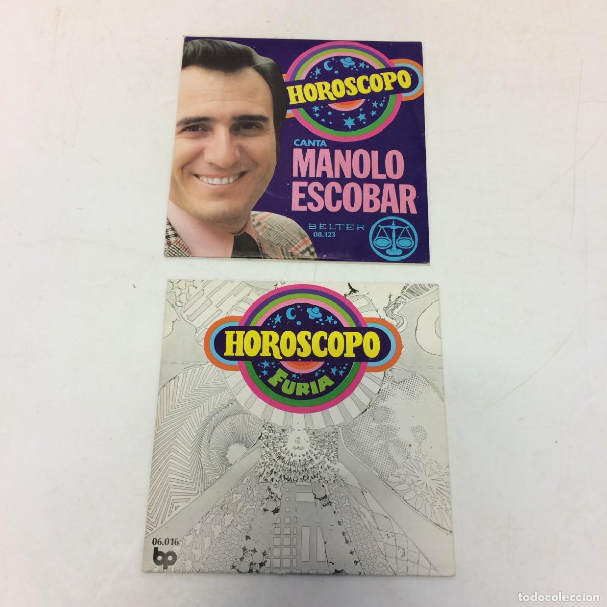 Discos de vinilo: Disco Vinilo: Lote 2 discos HOROSCOPO - Furia & Manolo Escobar