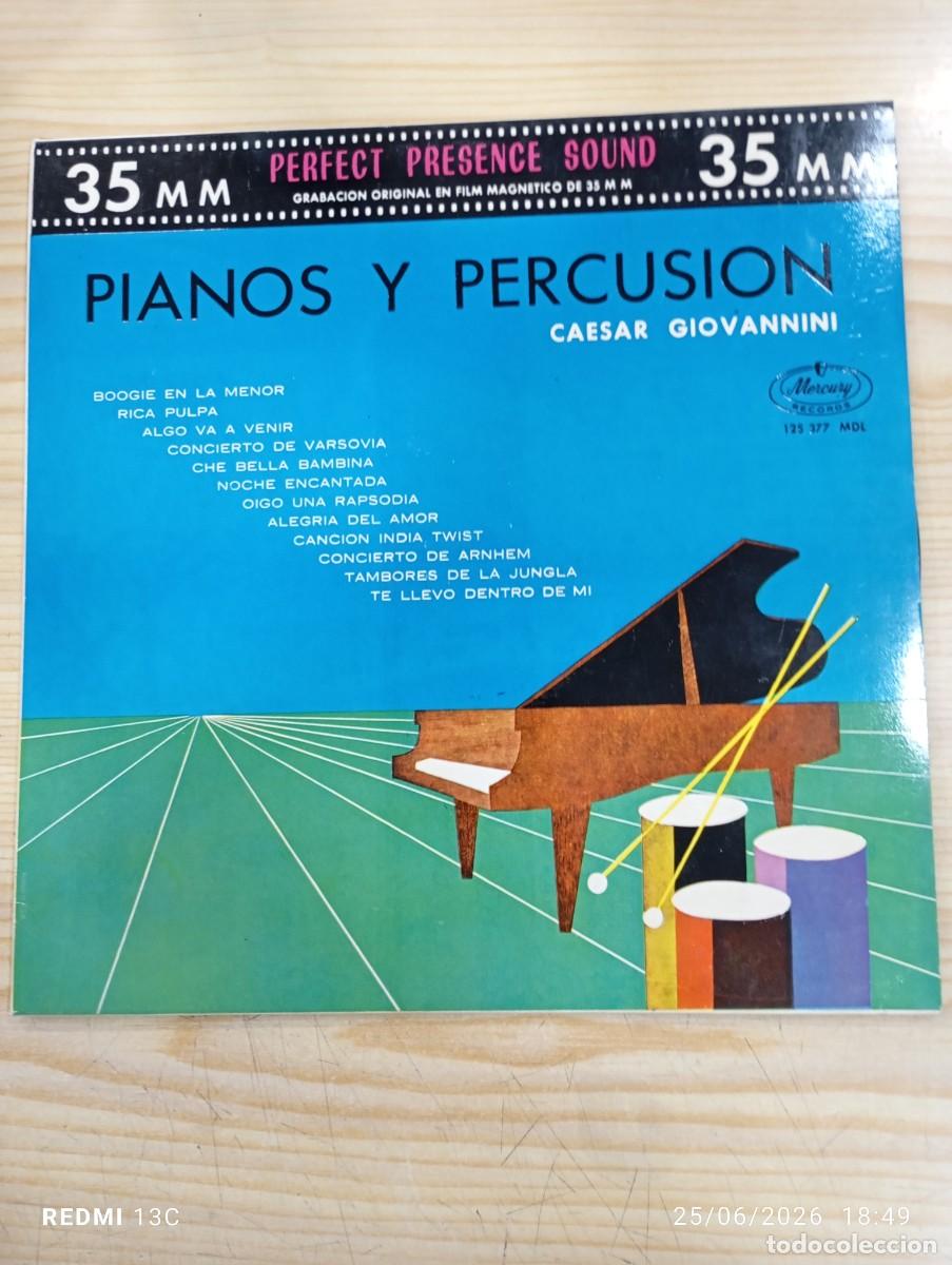 Discos de vinilo: Raro Lp - Caesar Giovannini Y Su Conjunto &ndash; Pianos Y Percusion - 1962