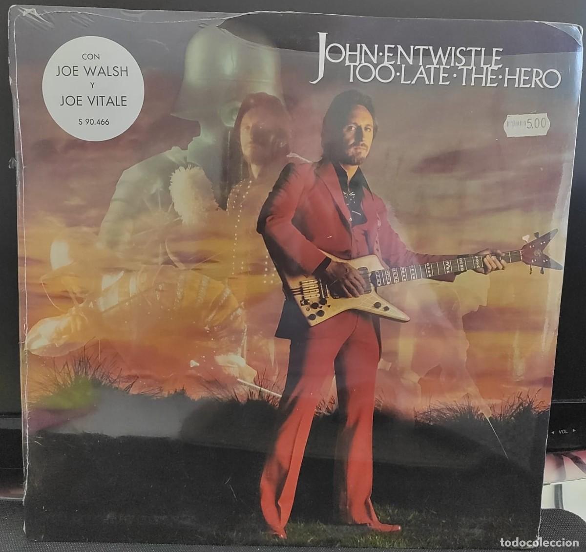Discos de vinilo: JOHN ENTWISTLE (The Who) - Too Late The Hero LP 1981 Espa&ntilde;a. WEA S90.466. NUEVO PRECINTADO