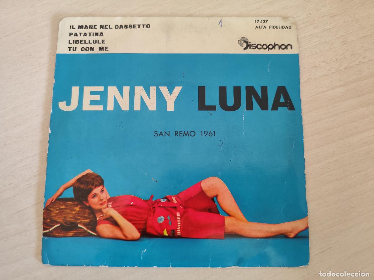 Discos de vinilo: JENNY LUNA - San Remo 1961 - Il mare nel cassetto / Patatina / Libellule / Tu con me EP Spain 1961