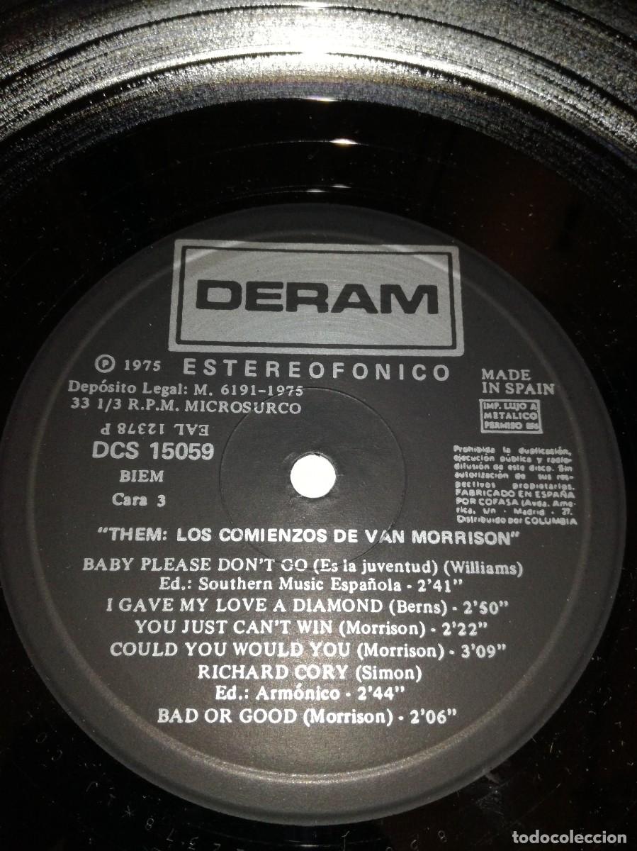 Discos de vinilo: THEM-LOS COMIENZOS DE VAN MORRISON-ORIGINAL ESPA&Ntilde;OL 1975 - Foto 4