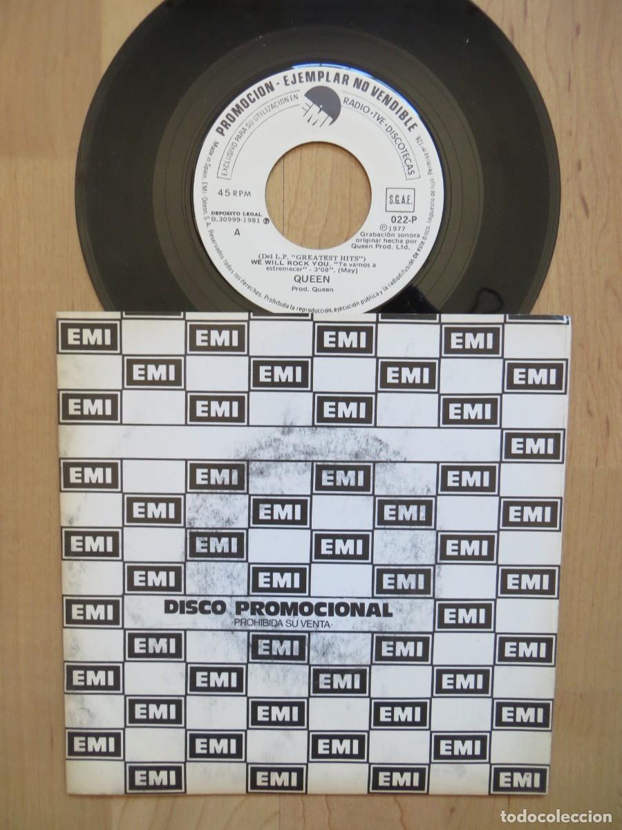 Discos de vinilo: Queen - We Will Rock You / Bohemian Rhapsody (7&rdquo;, Single, Promo) 1981 SPAIN