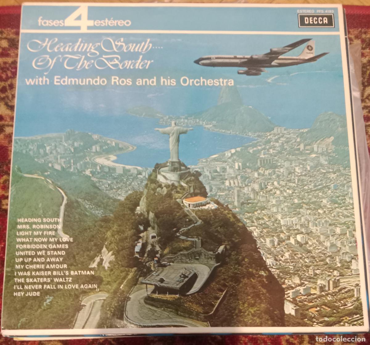 Discos de vinilo: Edmundo Ros And His Orchestra &ndash; Heading South... Of The Border Lp Espa&ntilde;a 1971