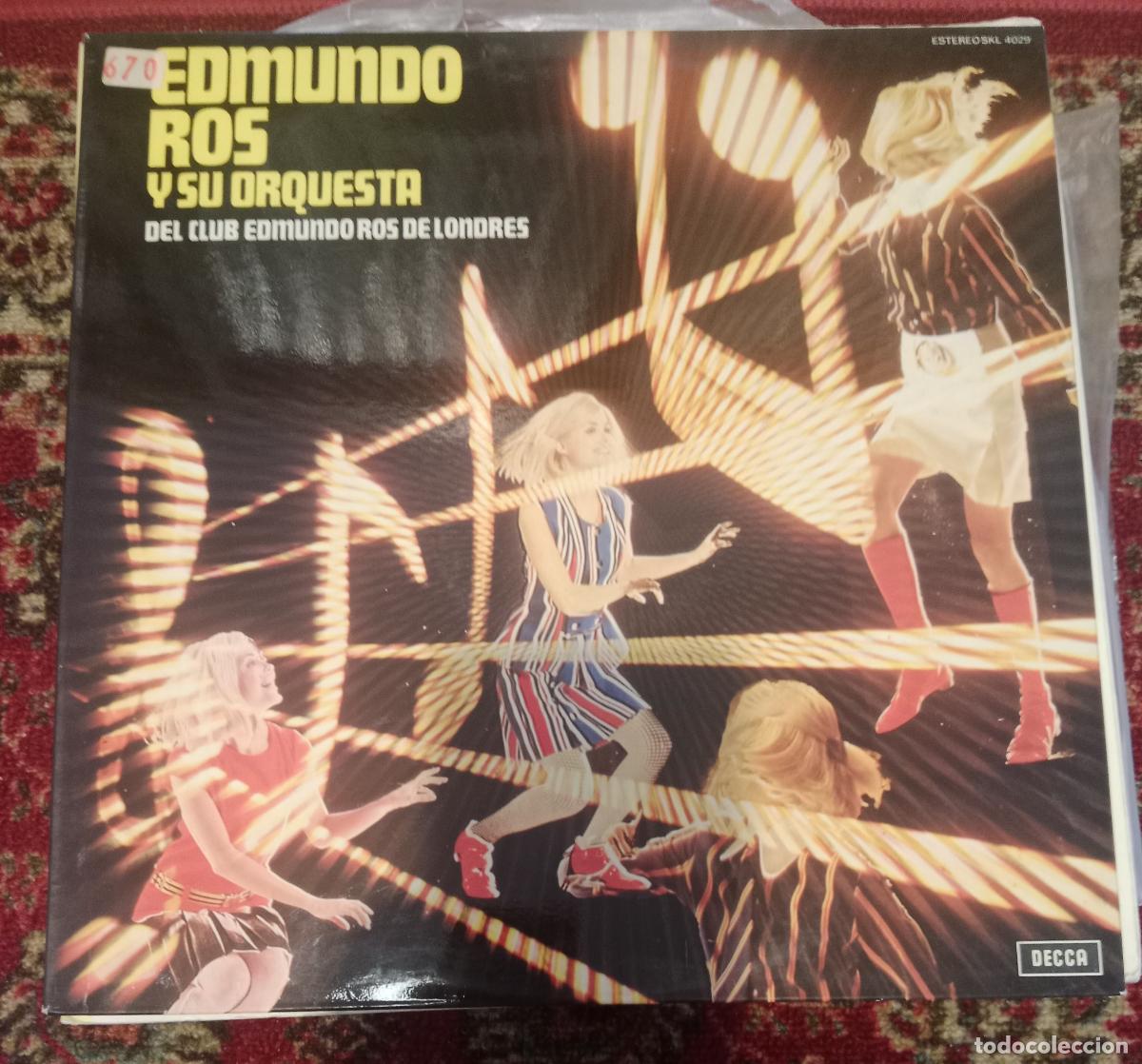 Discos de vinilo: Edmundo Ros Y Su Orquesta &ndash; Del Club Edmundo Ros De Londres Lp Espa&ntilde;a 1974