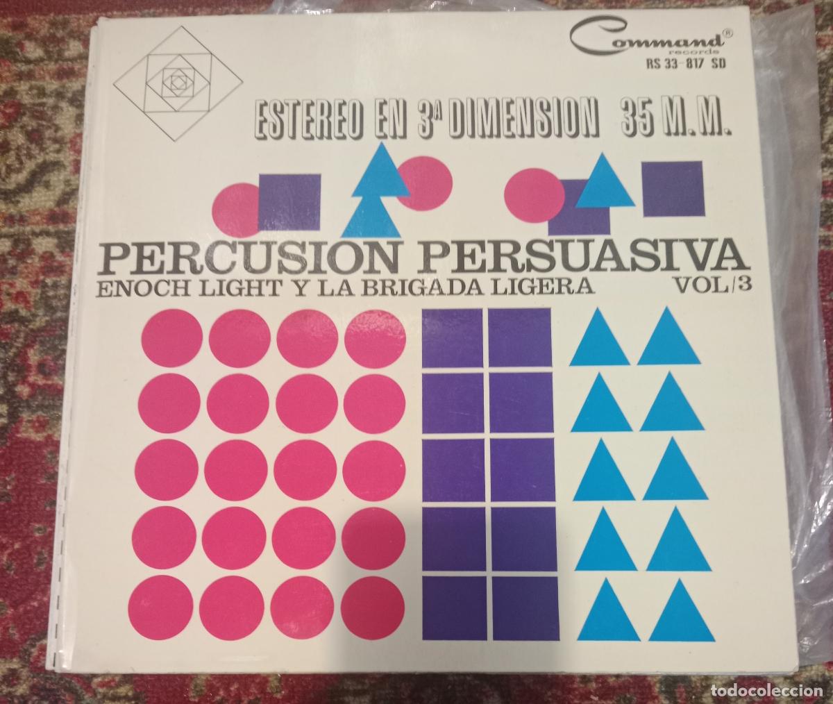 Discos de vinilo: Enoch Light And The Light Brigade &ndash; Percusion Persuasiva Vol.3 Lp Espa&ntilde;a 1965