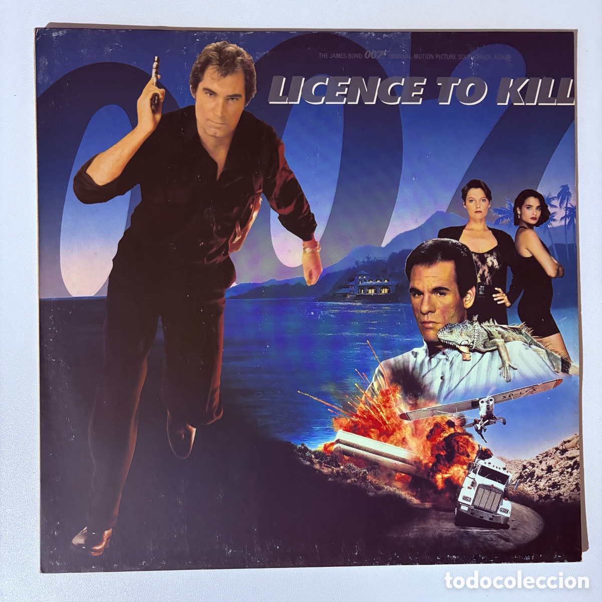 Discos de vinilo: lp banda sonora original de la pelicula Licence To Kill James Bond 007 edicion europea de 1989