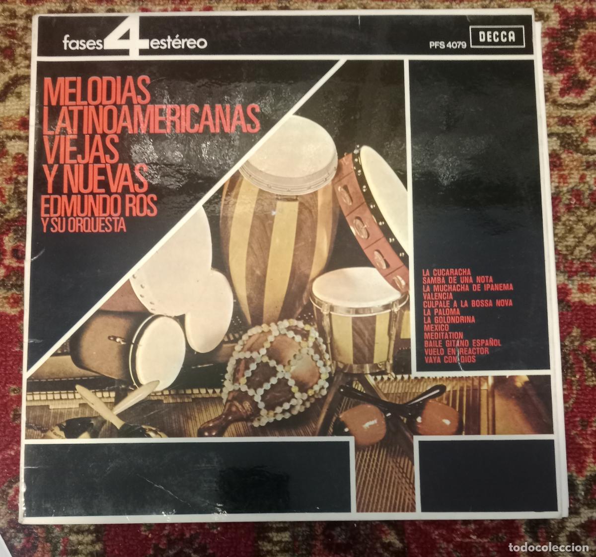 Discos de vinilo: Edmundo Ros Y Su Orquesta &ndash; Melod&iacute;as Latinoamericanas Viejas Y Nuevas Lp Espa&ntilde;a 1967