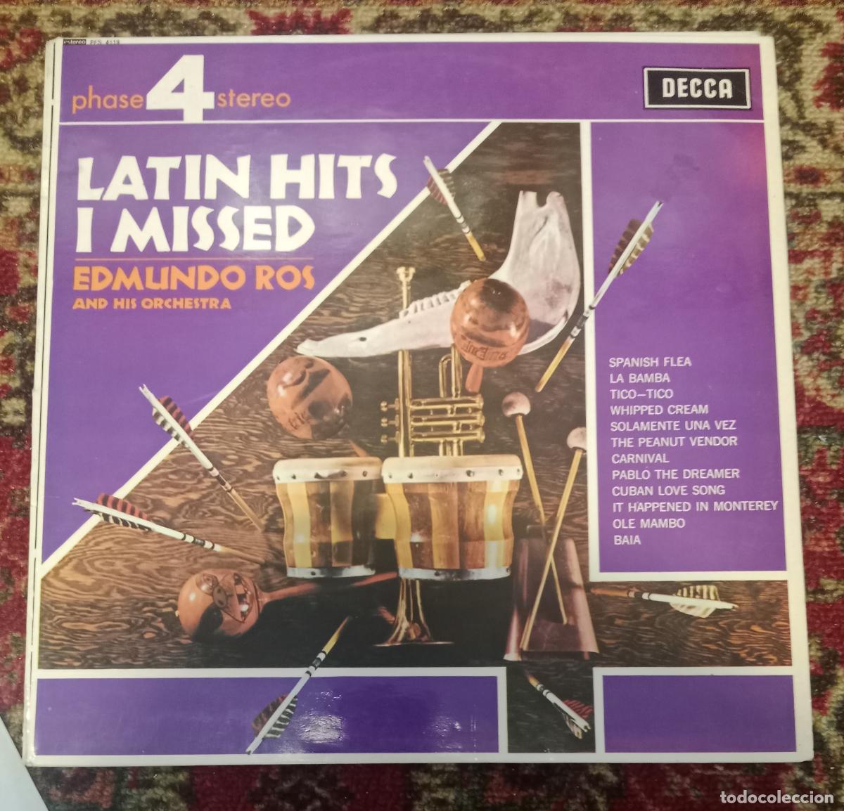 Discos de vinilo: Edmundo Ros And His Orchestra &ndash; Latin Hits I Missed = Exitos Latinos Que A&ntilde;ore Lp Espa&ntilde;a 70s