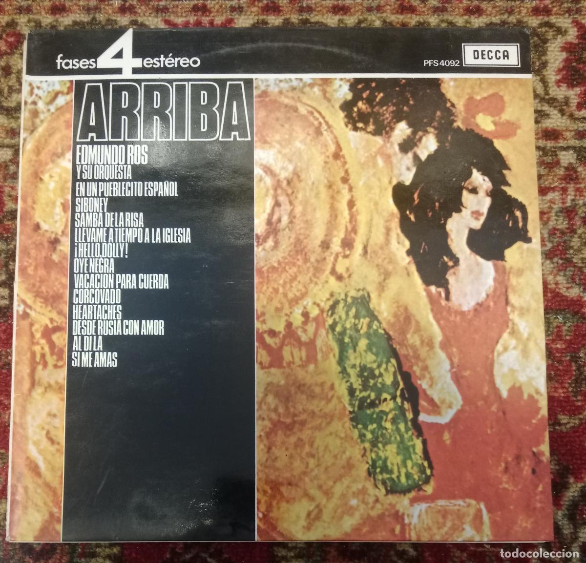 Discos de vinilo: Edmundo Ros Y Su Orquesta &ndash; Arriba Lp Espa&ntilde;a 1978