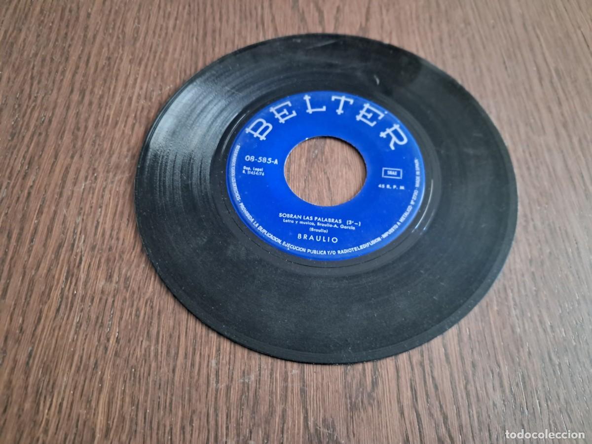 Discos de vinilo: Braulio - Sobran Las Palabras (Eurovision 76) - Sg Spain 1976 - Belter 08.585