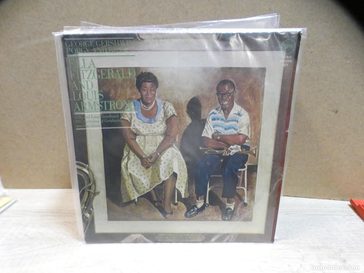 Discos de vinilo: ARKANSAS1980 BOXX728 VINILO DESTROZADO A TU RIESGO - ELLA FITZGERALD AND LOUIS ARMSTRONG