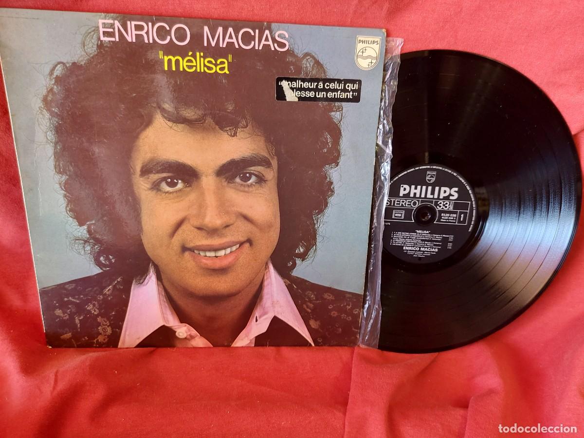 Discos de vinilo: LP ENRICO MACIAS M&Eacute;LISA 1975 ( PEDIDOS M&Iacute;NIMOS 10 &euro; ) CAJA N.&ordm; 1 - LP