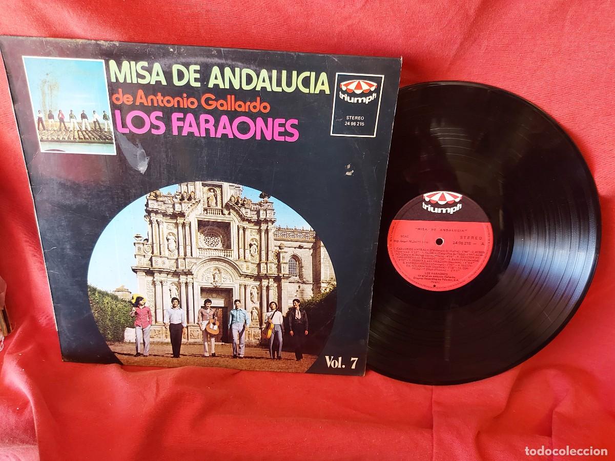 Discos de vinilo: LP MISA DE ANDALUC&Iacute;A , ANTONIO GALLARDO ,LOS FARAONES 1972 ( PEDIDOS M&Iacute;NIMOS 10 &euro; ) CAJA N.&ordm; 1 - LP