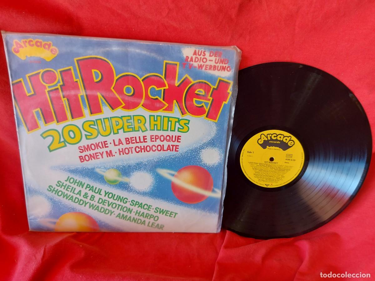 Discos de vinilo: LP HIT ROCKET 20 SUPER HITS ,1977,, ALEMANIA ( PEDIDOS M&Iacute;NIMOS 10 &euro; ) CAJA N.&ordm; 1 - LP