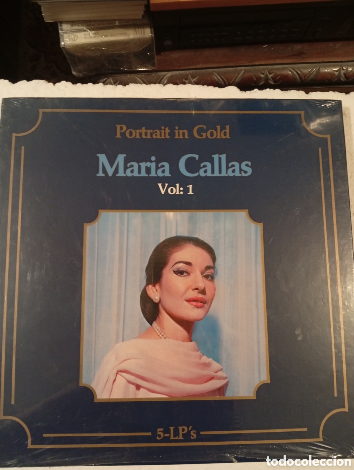 Discos de vinilo: 5 LP's. &Aacute;LBUM PRECINTADO. MARIA CALLAS. PORTRAIT IN GOLD. VOL: 1