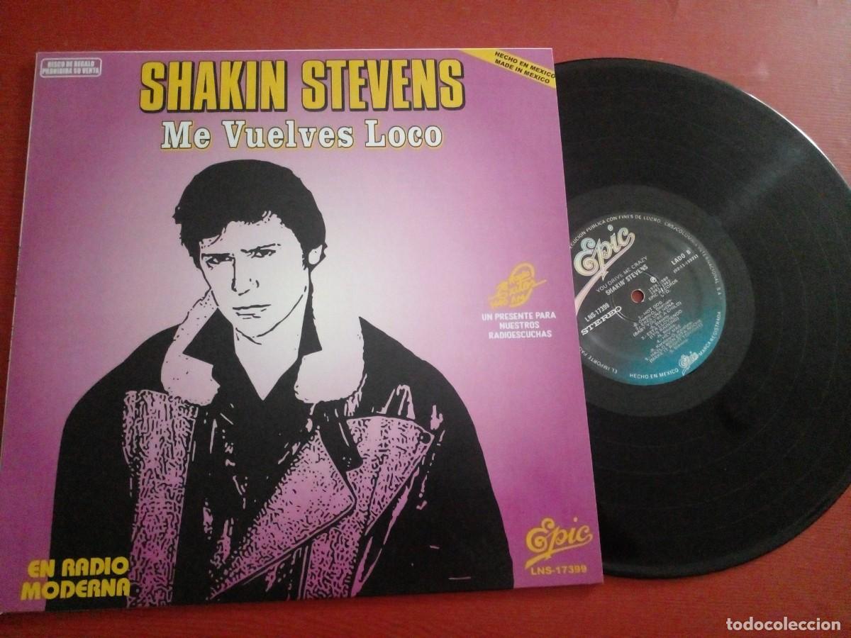 Discos de vinilo: Shakin Stevens-You Drive Me Crazy-LP mexico Promotional Radio Cover EPIC