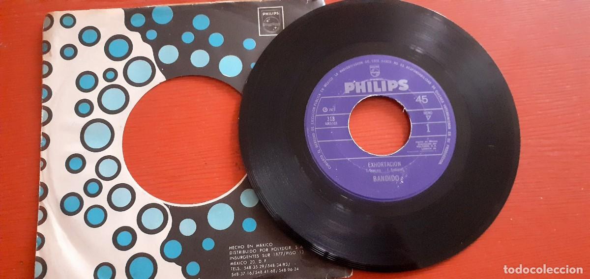 Discos de vinilo: Bandido-Exhortacion /Libertad Ahora-7&rdquo; Mexico Rock psychedelic-Philips 1973