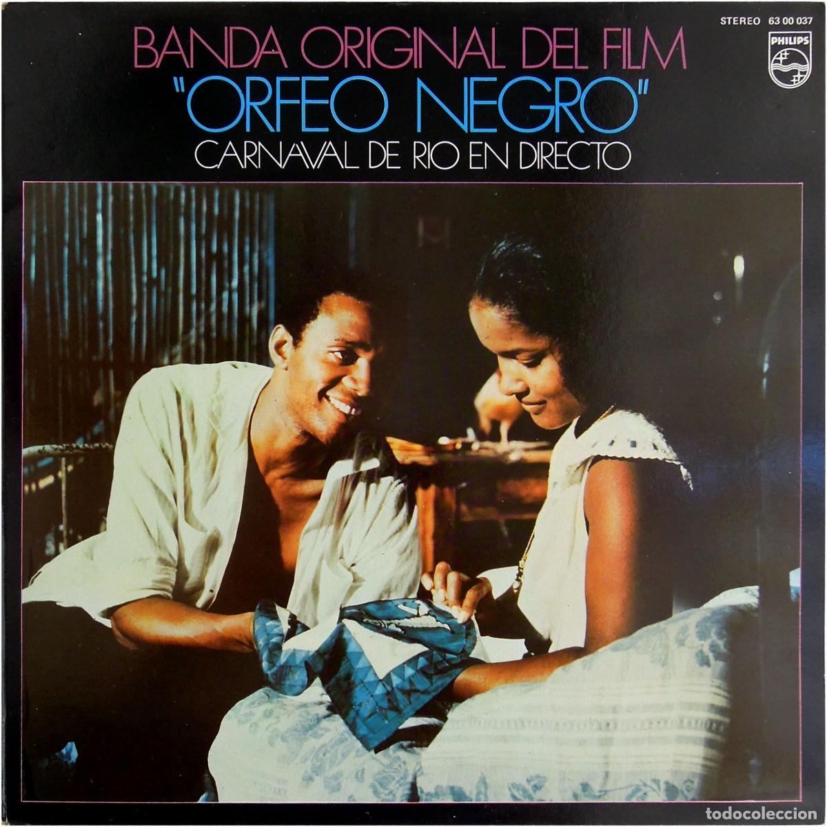 Discos de vinilo: VVAA - BSO del film &rdquo;Orfeo Negro&rdquo; / Carnaval De Rio En Directo - LP Spain 1988 (Re) - Philips - EX