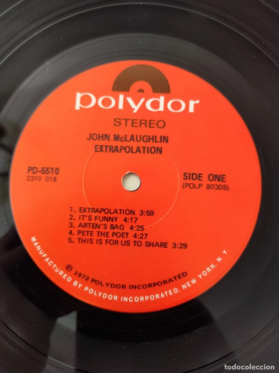 Discos de vinilo: Vinilo Jazz - John McLaughlin - Extrapolation - Ed. EE.UU. 1972 - Polydor - Foto 7