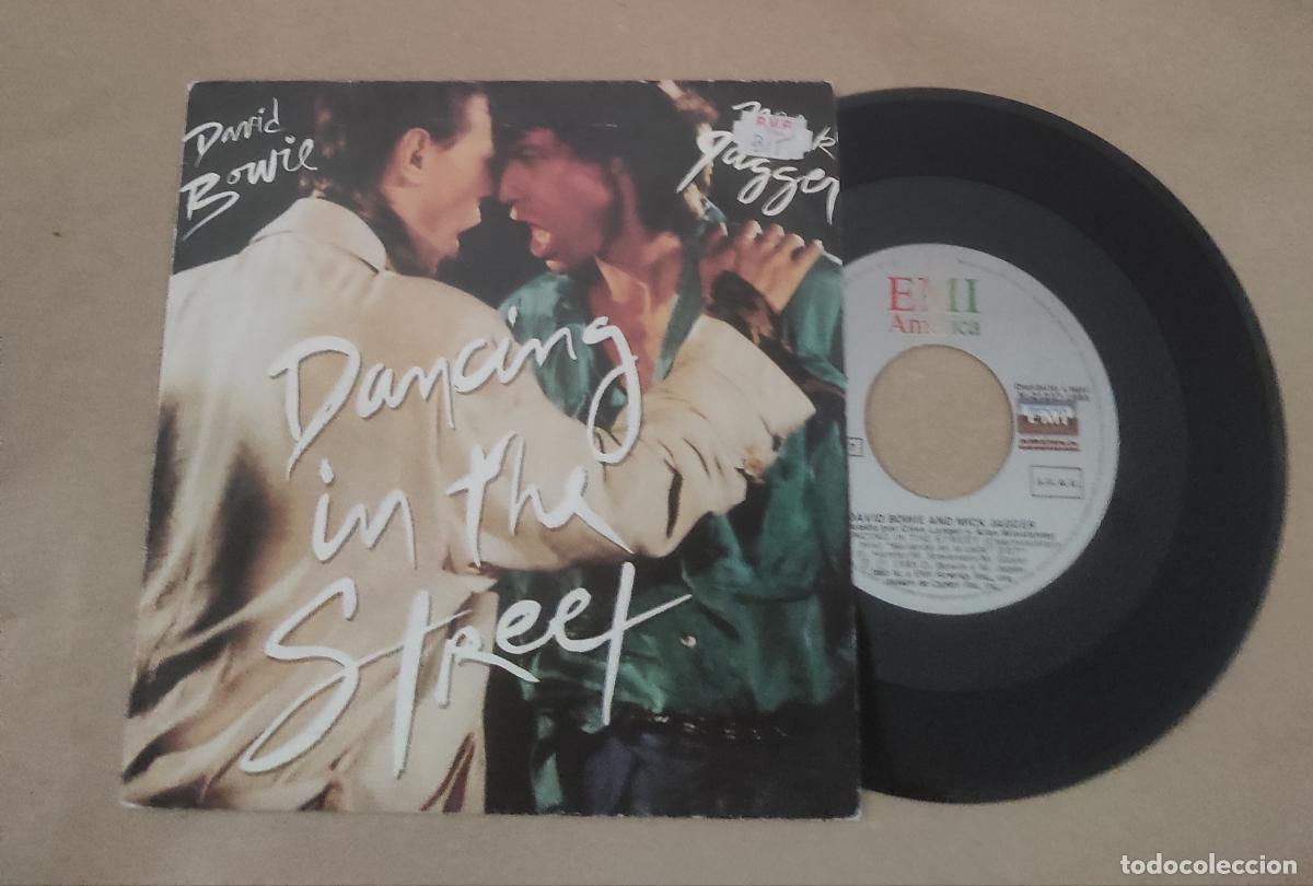 Discos de vinilo: DAVID BOWIE-MICK JAGGER-DANCING IN THE STRET-ORIGINAL ESPA&Ntilde;OL-COMO NUEVO