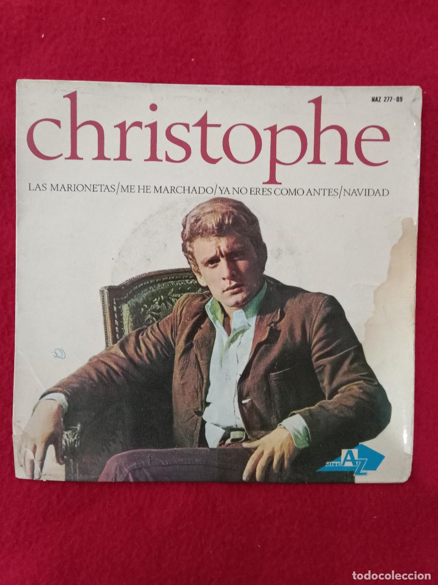 Discos de vinilo: Christophe - Las Marionetas/Me He Marchado/Ya no Eres Como Antes/Navidad - Edit. Disc AZ. 1965 (EP)