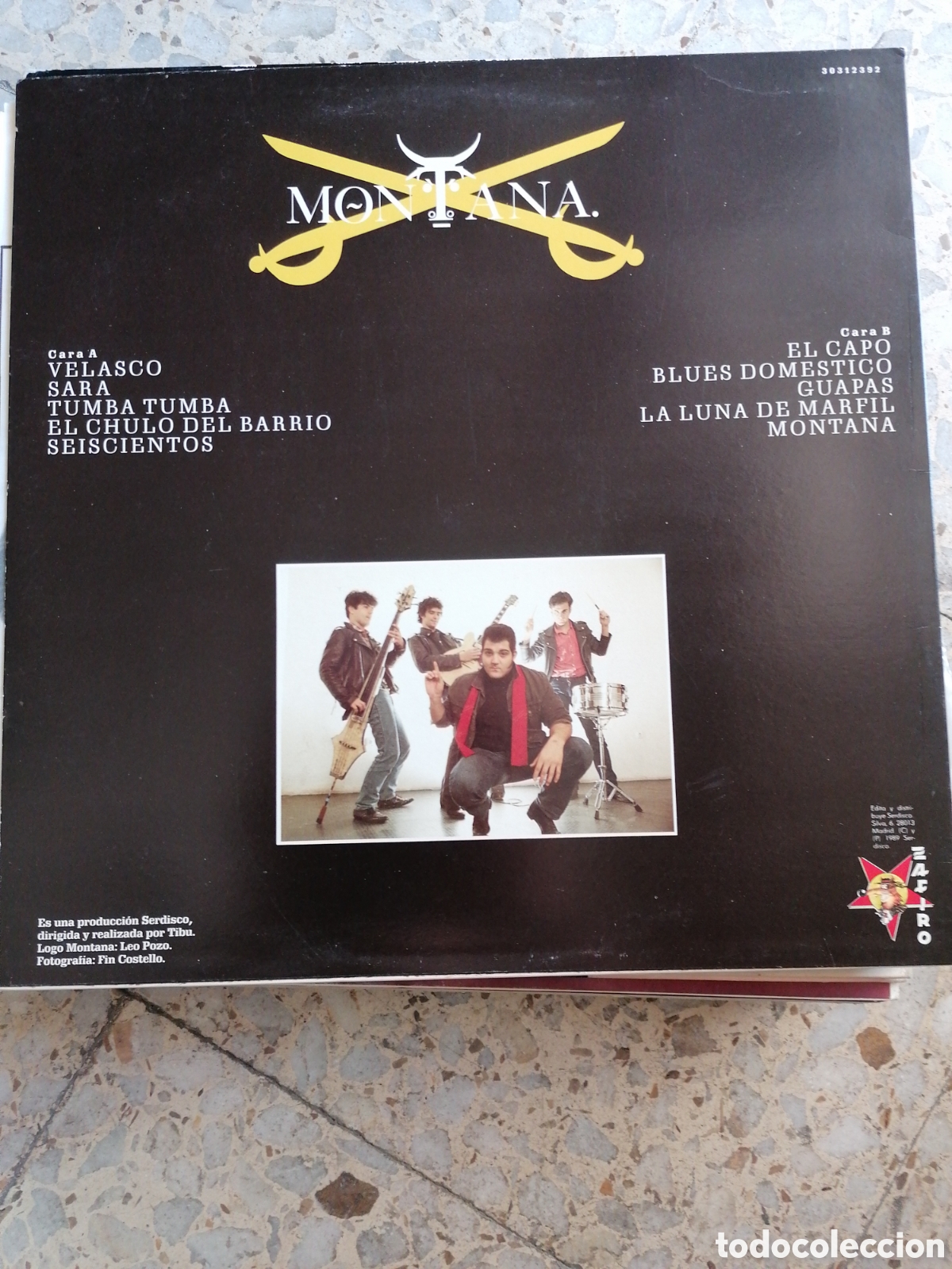 Discos de vinilo: LP MONTANA VELASCO 1989 ESPA&Ntilde;A INSERT - Foto 2