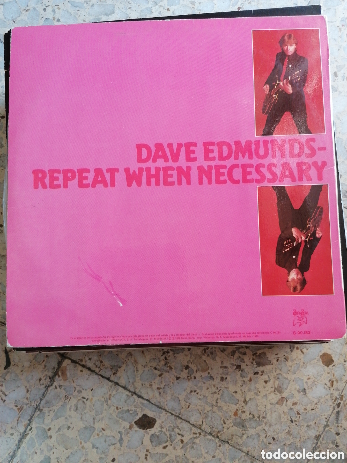 Discos de vinilo: LP DAVE EDMUNDS REPEAT WHEN NECESSARY 1979 ESPA&Ntilde;A INSERT - Foto 2