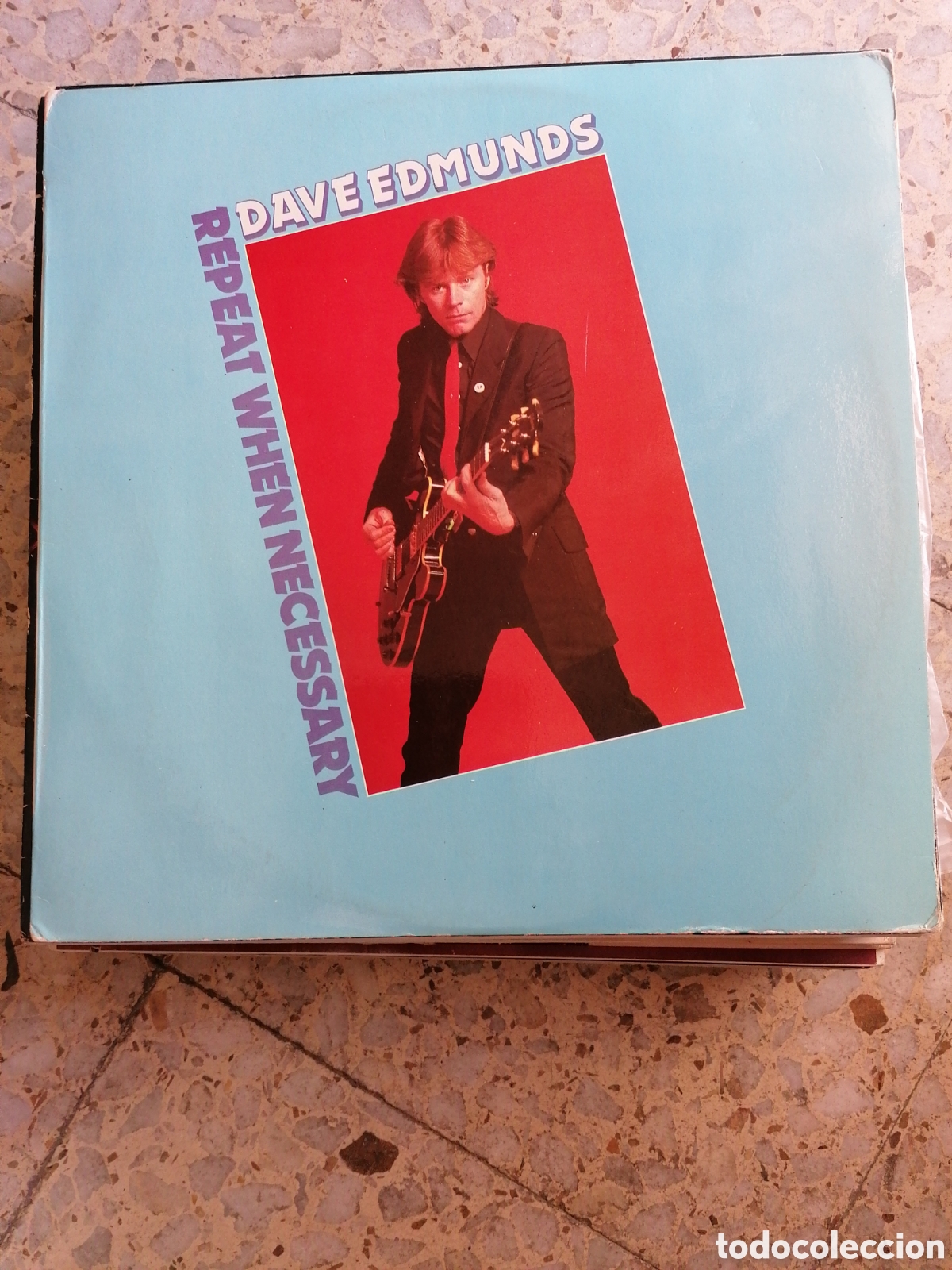 Discos de vinilo: LP DAVE EDMUNDS REPEAT WHEN NECESSARY 1979 ESPA&Ntilde;A INSERT - Foto 1