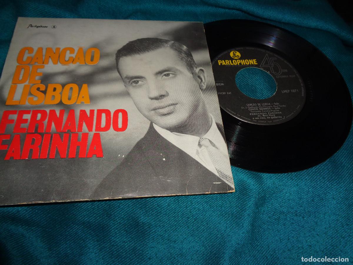 Discos de vinilo: FERANNDO FARINHA. CAN&Ccedil;AO DE LISBOA + 3. EP. PARLOPHONE, 1960. EDC. PORTUGAL