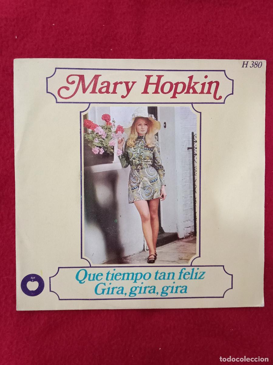 Discos de vinilo: Mary Hopkin - Que Tiempo Tan Feliz / Gira, Gira, Gira - Edit. HispaVox. 1968