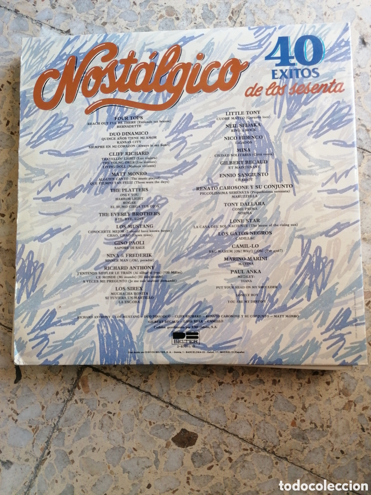 Discos de vinilo: 2 LP NOSTALGICO DE LOS SESENTA 40 EXITOS 1981 ESPA&Ntilde;A - Foto 2