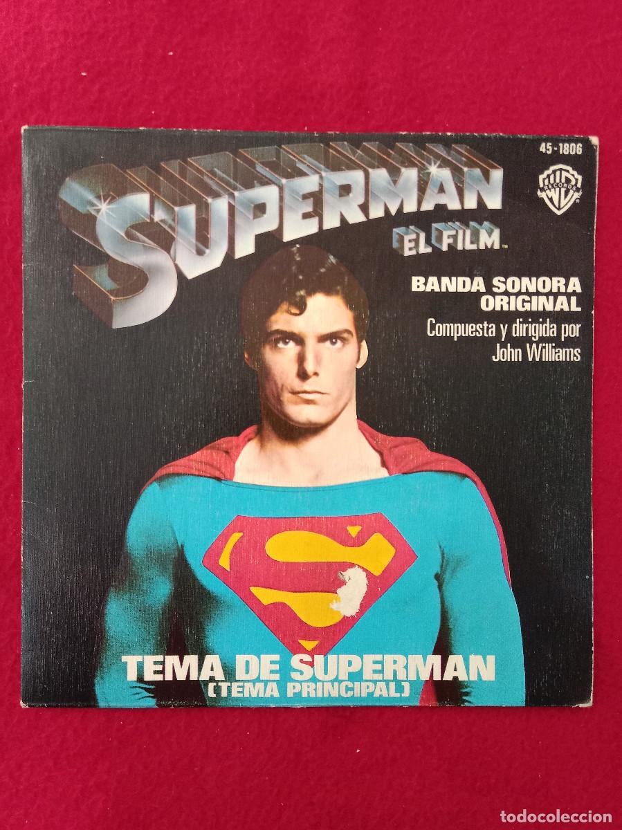 Discos de vinilo: Superman (El Film) - Tema de Superman / Tema de Amor de Superman - Edit. HispaVox. 1978