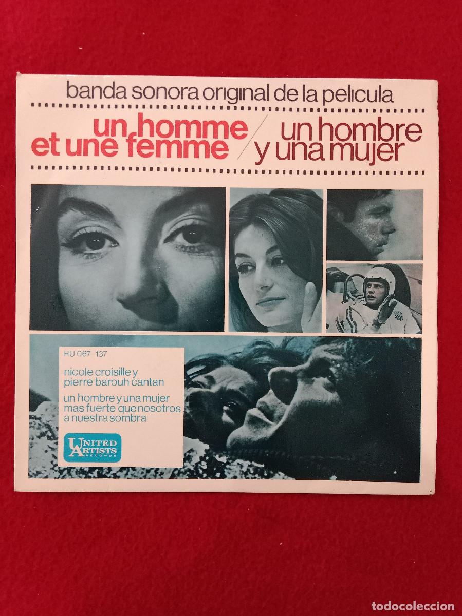 Discos de vinilo: Banda Sonora Original de la Pel&iacute;cula Un Hombre y Una Mujer - Edit. United Artists Records. 1966