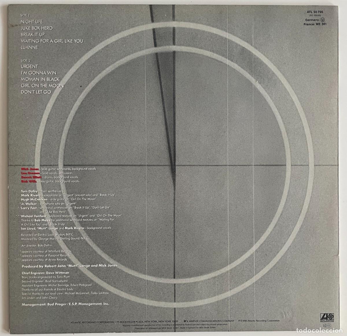 Discos de vinilo: Foreigner - Foreigner 4 - Foto 2