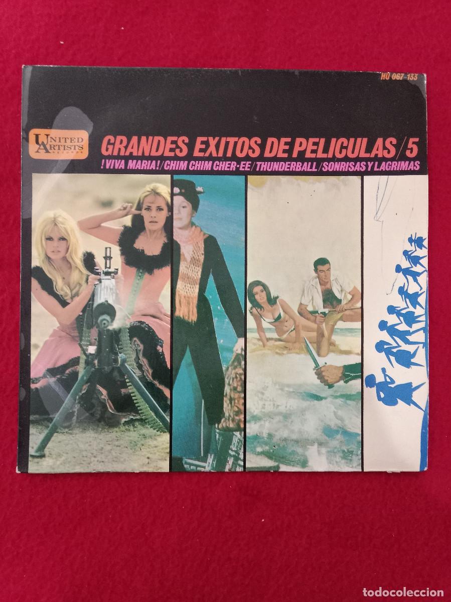 Discos de vinilo: Grandes Exitos de Pel&iacute;culas-Vol. 5-&iexcl;Viva Mar&iacute;a!/Chim Chim Cher-ee.-Edit. United Artist Records. 1966