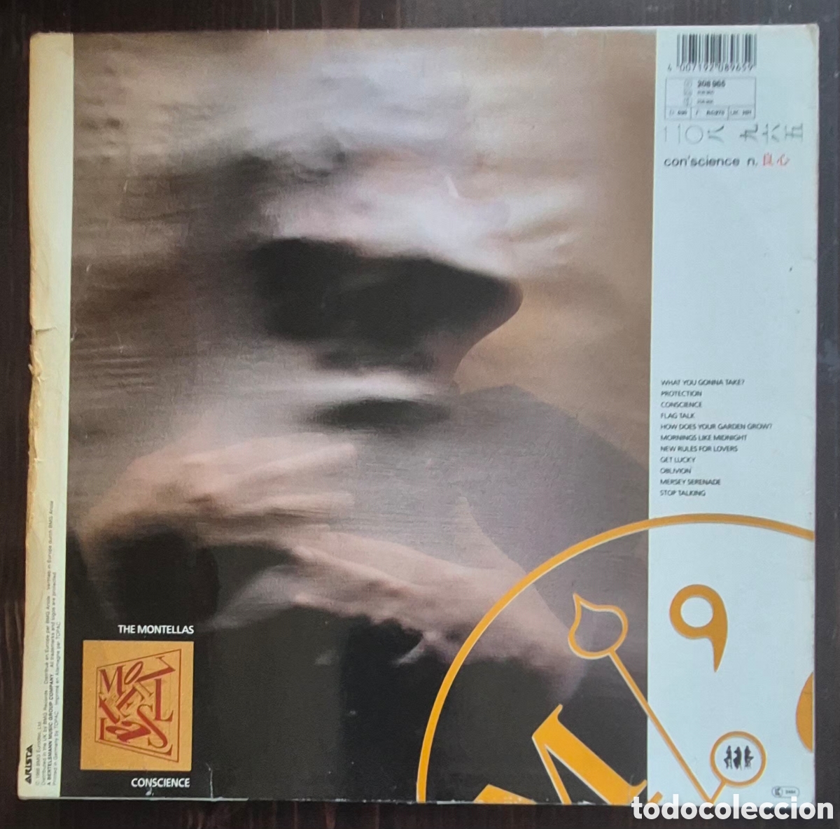 Discos de vinilo: LP - THE MONTELLAS - CONSCIENCE - 1988 EUROPA (SYNTH-POP) - Foto 2