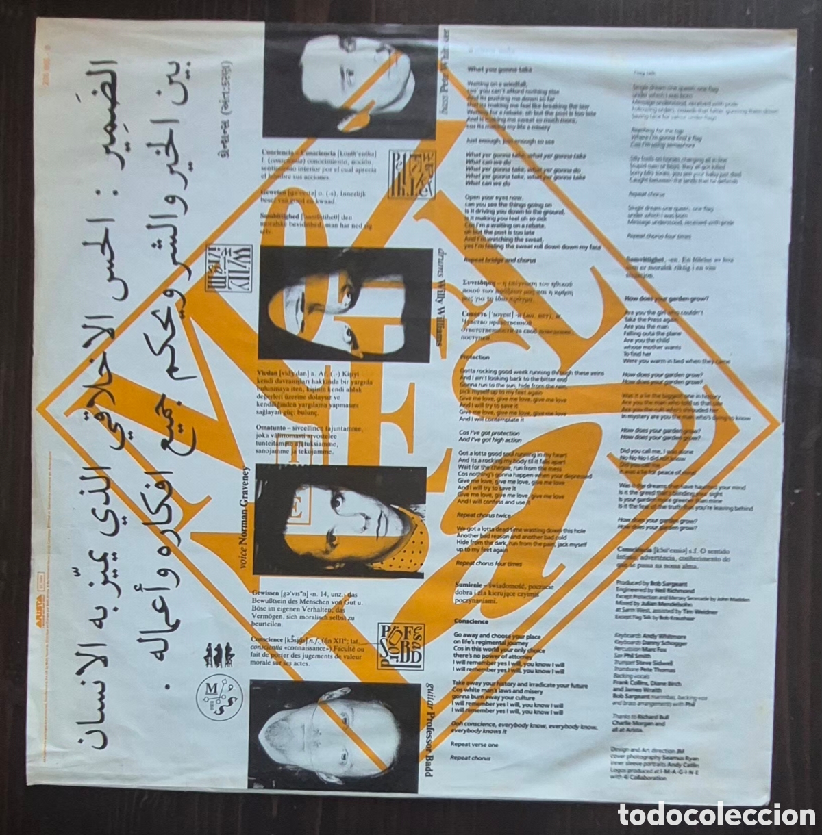 Discos de vinilo: LP - THE MONTELLAS - CONSCIENCE - 1988 EUROPA (SYNTH-POP) - Foto 3