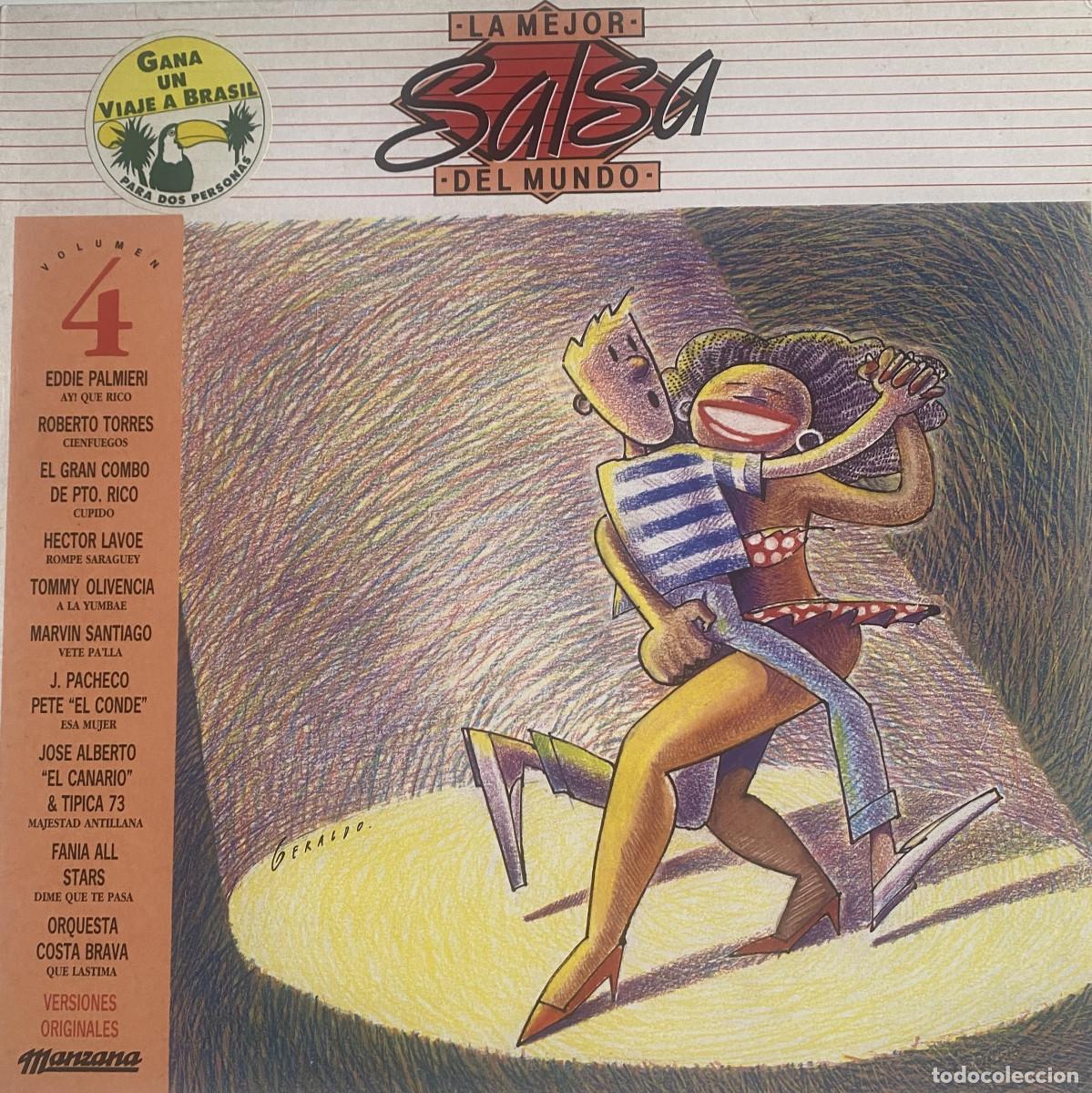 Discos de vinilo: LA MEJOR SALSA DEL MUNDO 4 - EDDIE PALMIERI-ROBERTO TORRES-HECTOR LAVOE-FANIA ALL STAR - ETC.