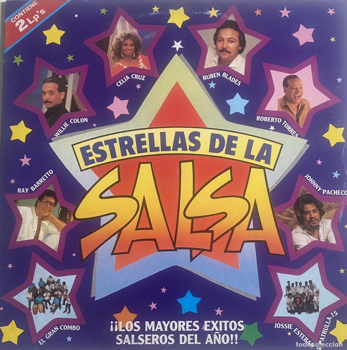 Discos de vinilo: ESTRELLAS DE LA SALSA - DOBLE LP - WILLIE COLON-CELIA CRUZ-RUBEN BLADES-ROBERTO TORRES-RAY BARRETO