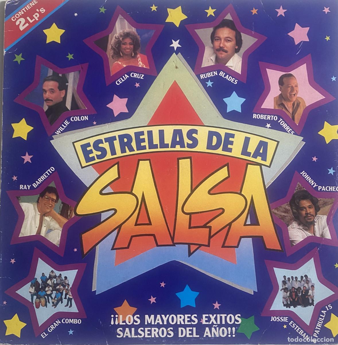 Discos de vinilo: ESTRELLAS DE LA SALSA - DOBLE LP-WILLIE COLON-CELIA CRUZ-RUBEN BLADES-ROBERTO TORRES-RAY BARRETO-ETC