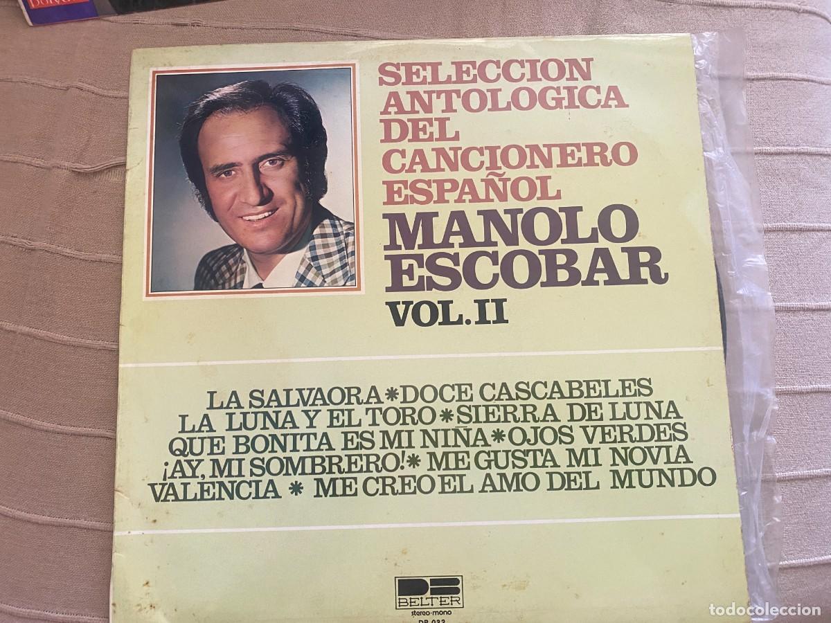 Discos de vinilo: LP MANOLO ESCOBAR - SELECCION ANTOLOGIA DEL CANCIONERO ESPA&Ntilde;OL VOL.II