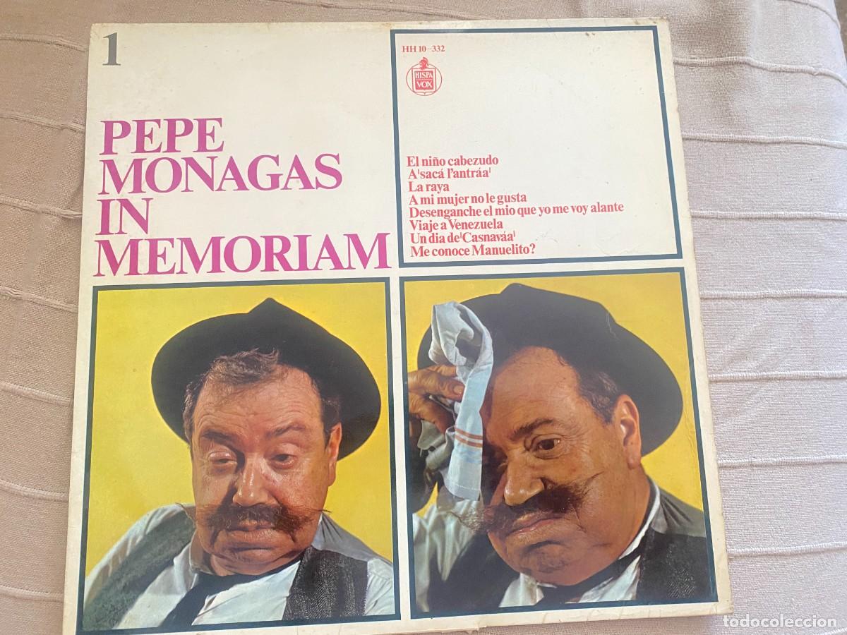 Discos de vinilo: LP PEPE MONAGAS - IN MEMORIAM - Foto 1