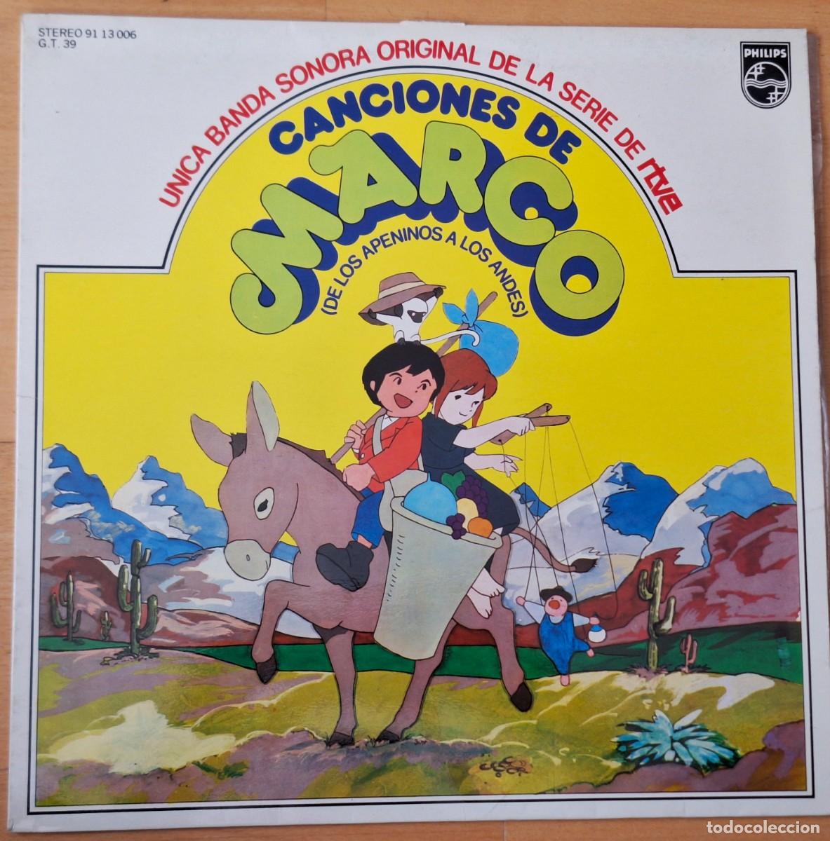 Discos de vinilo: CANCIONES DE MARCO - BANDA SONORA ORIGINAL SERIE - DISCO VINILO LP - PHILIPS 1976 - PERFECTO ESTADO